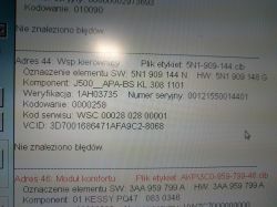 J500 wspomaganie kierownicy błąd 03375 potrzebny wsad!
