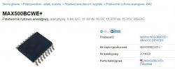Gdzie znajdę zamiennik układu MAX500BCPE?
