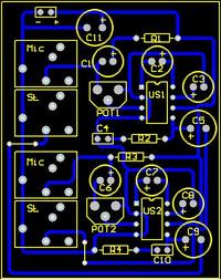 Interkom kablowy na LM386L. Interkom kablowy na LM386L.