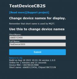 Qiachip Smart Switch - BK7231N / CB2S - interior, programming