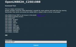 Screenshot of the Command Tool showing a message about DDP driver not supported.