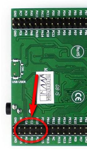 STM32F411 - dioda nie świeci po ERASE CHIP, problem z .hex