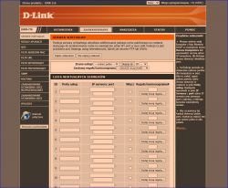 Zrzut ekranu konfiguracji routera D-Link DWR-116 z widokiem na ustawienia serwera wirtualnego.