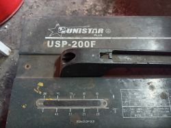 Panel spawarki UNISTAR PLUS USP-200F z suwakową regulacją i tabliczką 230/400 V