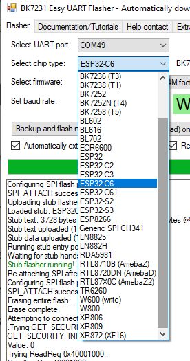 Beken BK7231/BK7252 SPI flashing and recovery - new flasher tool and protocol specs