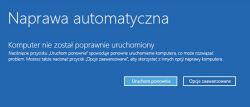 Restart komputera po jego włączeniu "Naprawa automatyczna"
