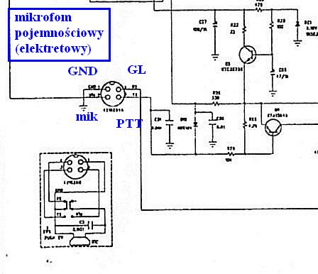 Midland 1001z jaki mikrofon?