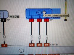 c4 1,6 hdi - schemat zasilania czujnika paliwa w listwie CR