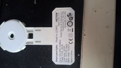 Nameplate on the back of the LSC Smart Panel Lights unit, showing electrical specs