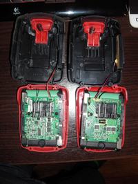 Akumulator Parkside PAP 18 A1 - Uszkodzona (elektronika?) AKU wkrętarki