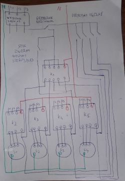 4 silniki 3f - sterowanie wszystkimi jednocześnie, weryfikacja rozwiązania