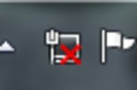 Co oznacza dziwny znaczek zamiast ikony WiFi na moim urządzeniu?