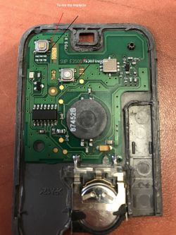 Renault Espace - Naprawa ścieżki w karcie, brak napięcia przy przycisku