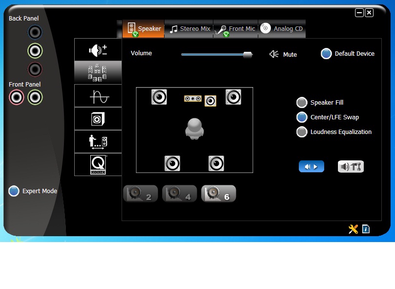 Поставь звук на 5. Realtek High Definition Audio звуковая карта 5.1. Панель управления звуком.