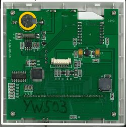 Printed circuit board with electronic components labeled M4-NB-WIFI-V1