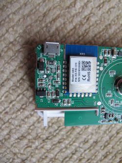 XR3 Module on P06 Device Board XR3 module on a P06 device circuit board with micro USB port and electronic components.
