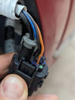 Schemat wiązki czujników parkowania przód Hyundai Santa Fe IV FL 2022