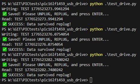 Custom pen drive from scratch - PIC microcontroller and EERAM memory - no external libraries