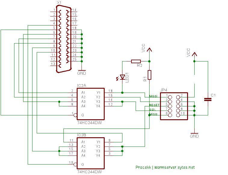 Dlaczego programator ISP-AVR stk200 wyłącza się po odłączeniu LPT?