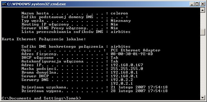 Brak dostępu do panelu routera DLink DL-604, migająca czwarta dioda