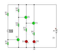 Wzmacniacz mocy 10 W - WE MOSFETy kanał p WY tr. bipolarne