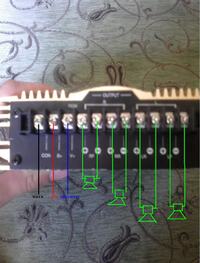 Jak podłaczyć Wzmacniacz Interconti Car HiFi 4x50W