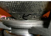 Dziury w dolnym zawieszeniu w Sonic 15