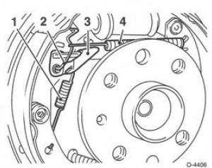Samoregulator bębnów tył vectra a