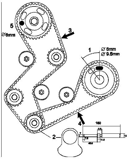 Ford eskort 1,6 D rozrząd