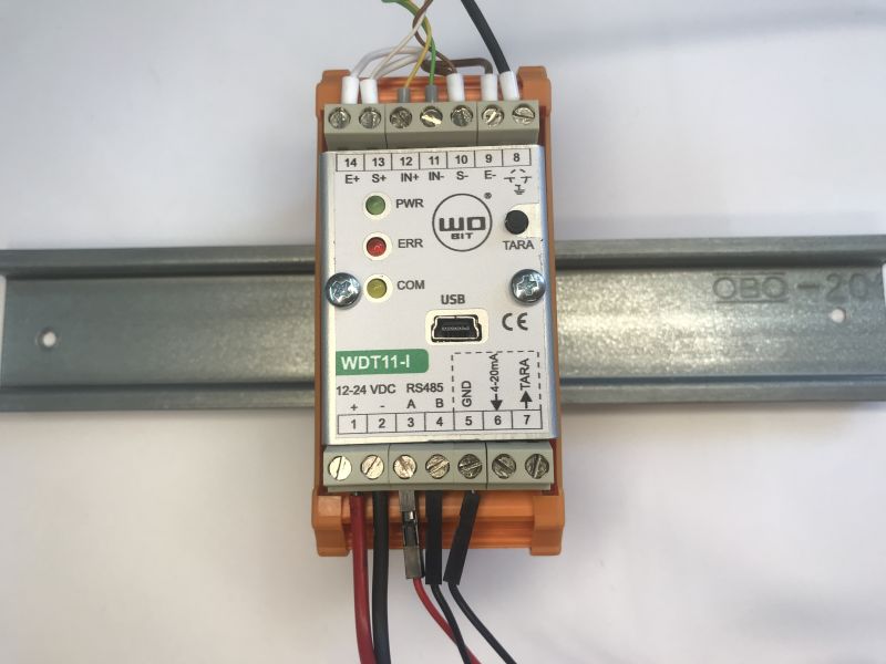 Praktyczna prezentacja WDT11 - wzmacniacz dla czujników siły - wyjście analogowe i Modbus RS485