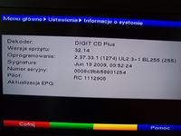 TECHNISAT DIGIT CD PLUS - TNK - Brak sygnału oraz kanałów.