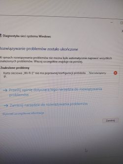 Problem z internetem. Brak internetu, zabezpieczone