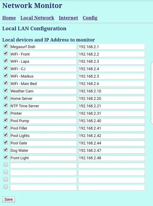 Automatyczny monitor urządzeń w domowej sieci LAN