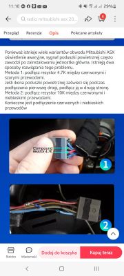 Błąd poduszki powietrznej w ASX - Radio 2DIN do samochod Mitsubishi ASX 2011 rok