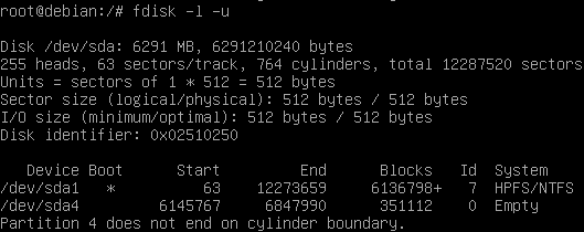 Debian монтирование диска ntfs