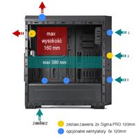 SilentiumPC Regnum RG3 Pure Bl - aranżacja chłodzenia SilentiumPC Regnum