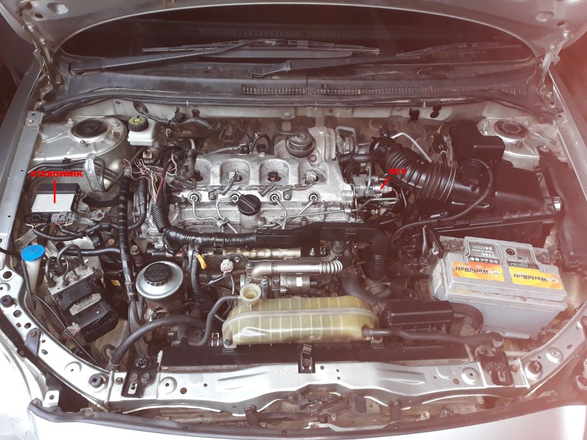 Toyota Avensis 2006R. Diesel - Brak Napięcia Na Zaworze Scv