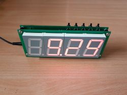 [Sprzedam] Zegar LED 4x7 seg. duże znaki 55mm DIY,możliwość programowania ATMEG