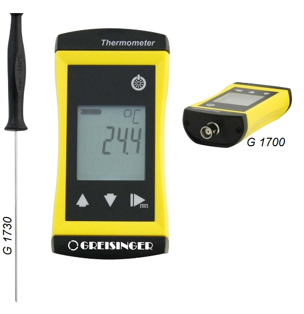 Pomiar temperatury za pomocą termometru wkłuwanego - Greisinger G1700 Pomiar temperatury za pomocą termometru wkłuwanego - Greisinger G1700