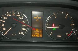 MB A-klasa W169 109KM CDI 2011 - Nieznane oznaczenie na wyświetlaczu?