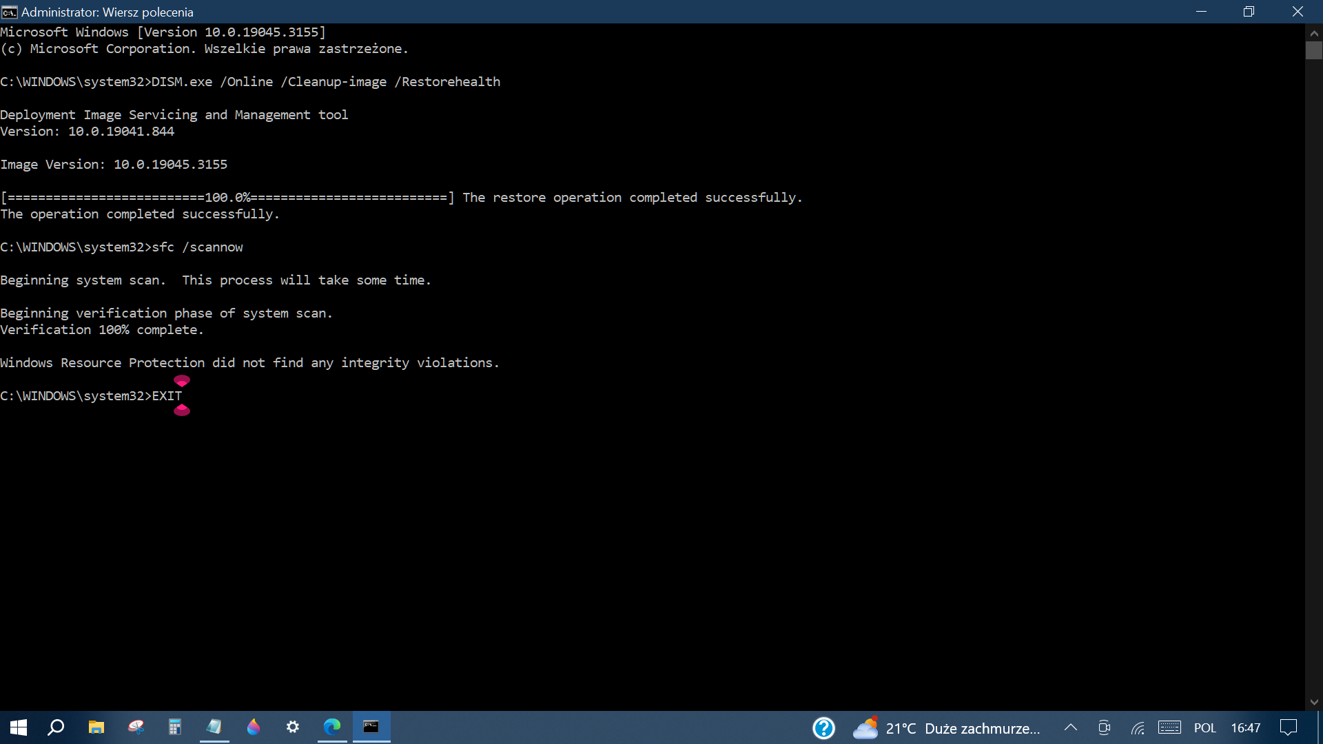 Problem z instalacją aktualizacji Windows 10 KB5027215
