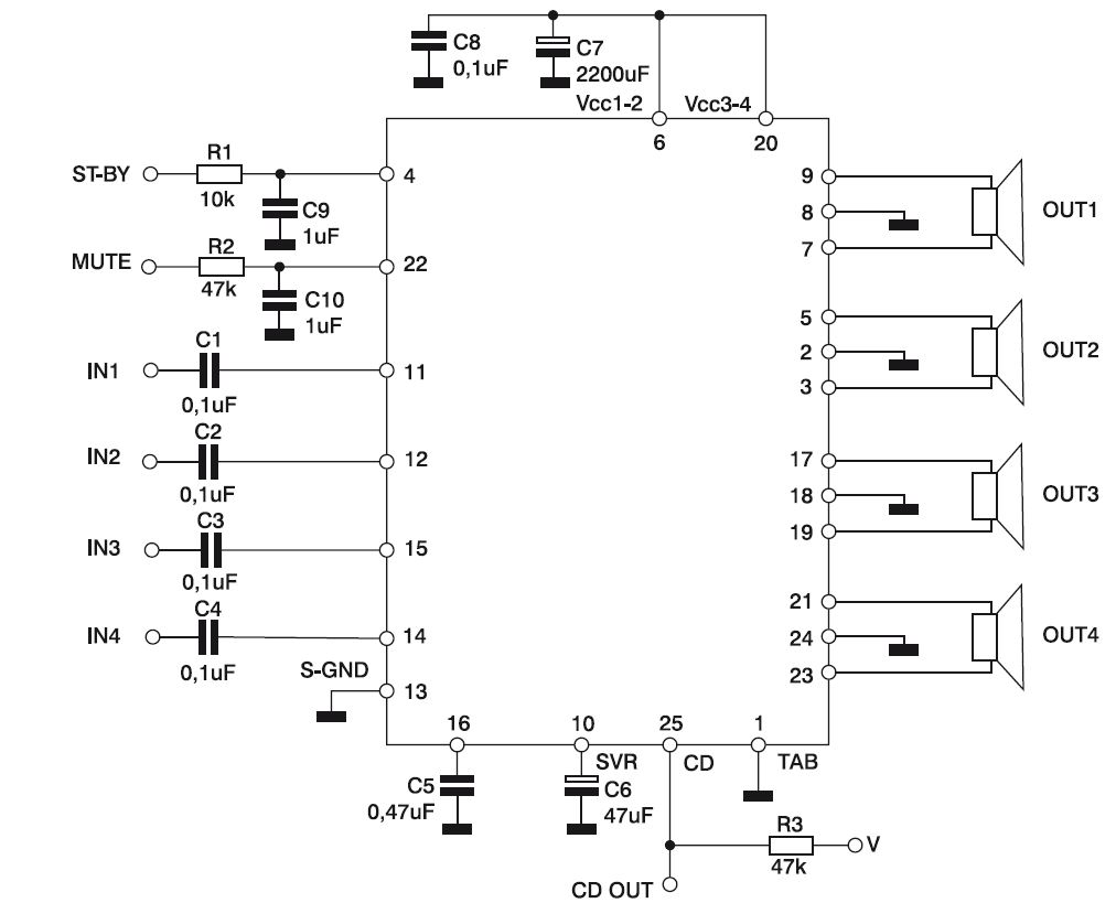 tda7850桥接法图片