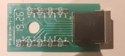 Płytka końcówki Wiremap z gniazdem RJ45 i elementami SMD