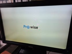 Screen displaying the Prowise logo on a light background
