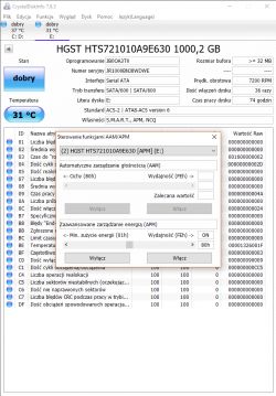 hdd w nowym laptopie - airflow temperature failure, hdtune sugeruje wymiane