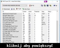 Jaki jest stan dysku Toshiba MQ01ABD050? Dysk często zużywa 100% zasobów.