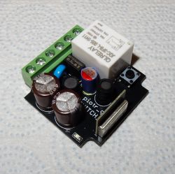Electronic module with bistable relay, screw terminals, and ESPC2-02 chip