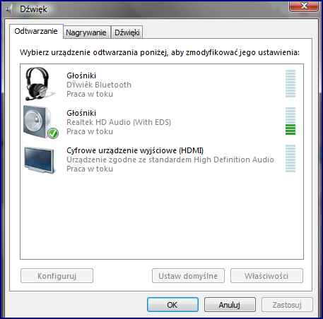 Dell l702x + dvd LG - brak dźwięku przez SPDIF