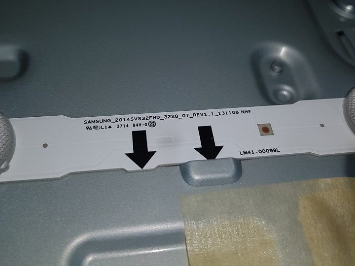 SAMSUNG UE32H5000AW - Brak podświetlenia, diagnoza i pomiary zasilacza BN44-00697A