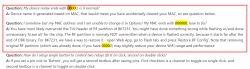 Screenshot of the FAQ section related to configuring BK7231T devices with questions and answers about MAC and buttons.